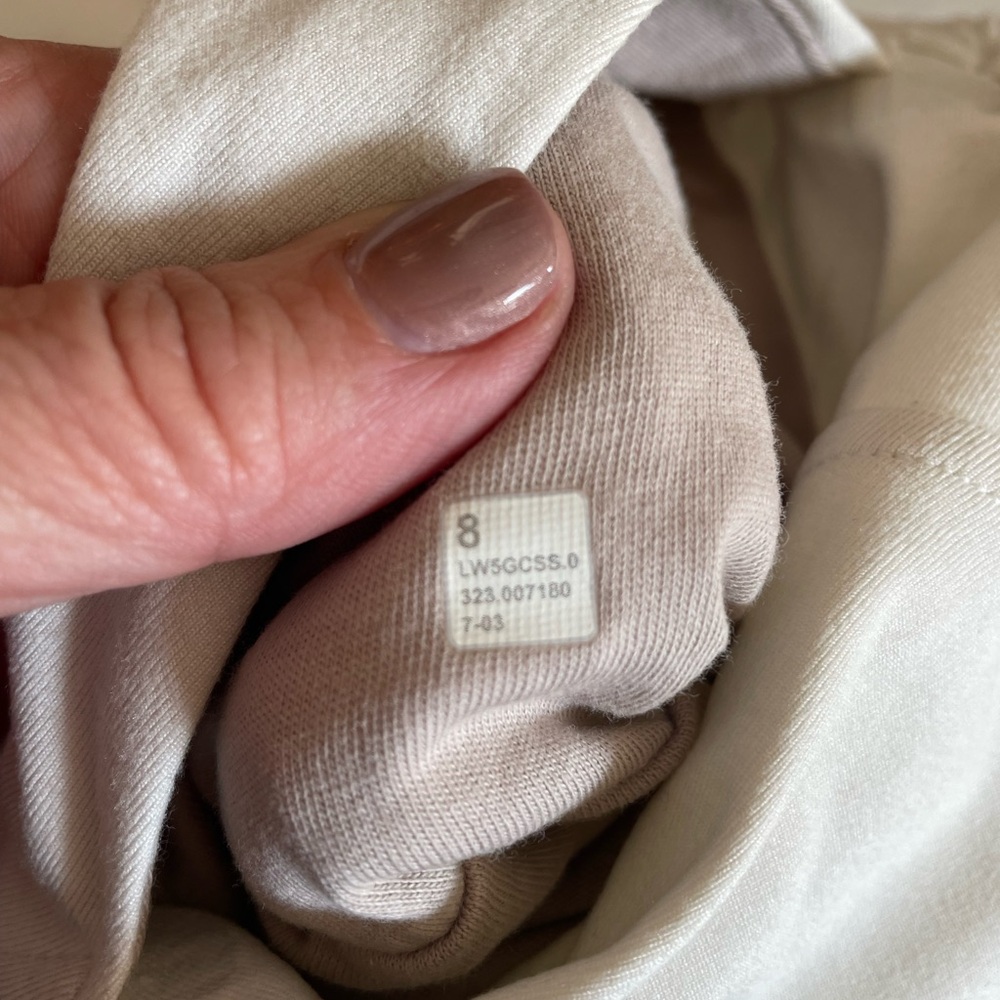 Lululemon Athletica Cream Track Pants - Picture 6 of 7
